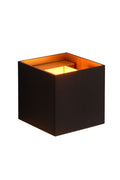 Lucide XIO LED Wandleuchte dimmbar G9 1x4W 2700K verstellbarer Abstrahlwinkel Schwarz modernes quadratisches Design