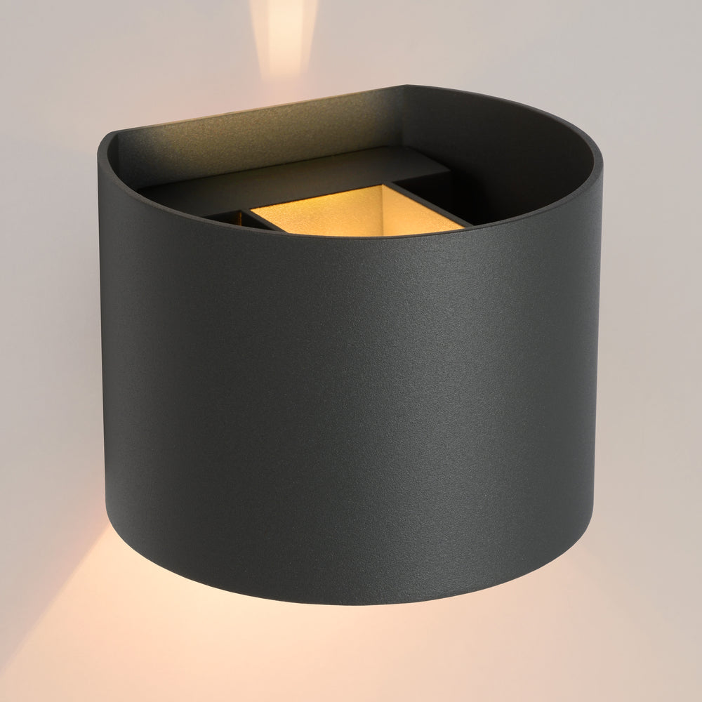 Lucide XIO LED wall lamp, dimmable G9 3.5W 2700K, adjustable beam angle, Dark Grey modern aluminum