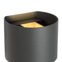 Lucide XIO LED vägglampa, dimbar G9 3.5W 2700K, justerbar ljusvinkel, Mörkgrå modern aluminium