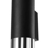 LED Wandlamp zwart chrome LOOPEZ - 1 x GU10 aansluiting