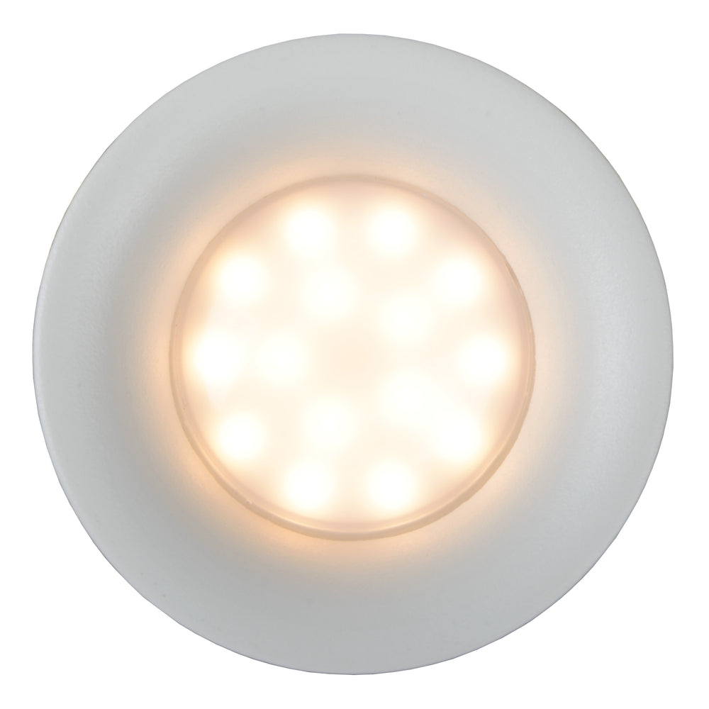 Spot encastré de salle de bain Lucide ZIVA LED, douille GU10, IP44, aluminium rond, Blanc Sable, Ø84mm