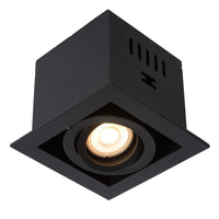 Lucide CHIMNEY indbygget LED-spot, 1xGU10, dæmpbar, maks. 50W, 220-240V, IP20, Sort aluminium