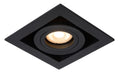 Spot encastré LED Lucide CHIMNEY, 1xGU10, dimmable, 50W max, 220-240V, IP20, Aluminium noir