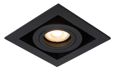 Spot encastré LED Lucide CHIMNEY, 1xGU10, dimmable, 50W max, 220-240V, IP20, Aluminium noir