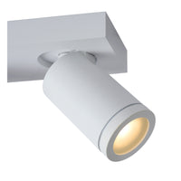 Lucide TAYLOR LED badrumstakspotlight, 2x5W GU10, 2200K-3000K dim to warm, IP44 Sandvit