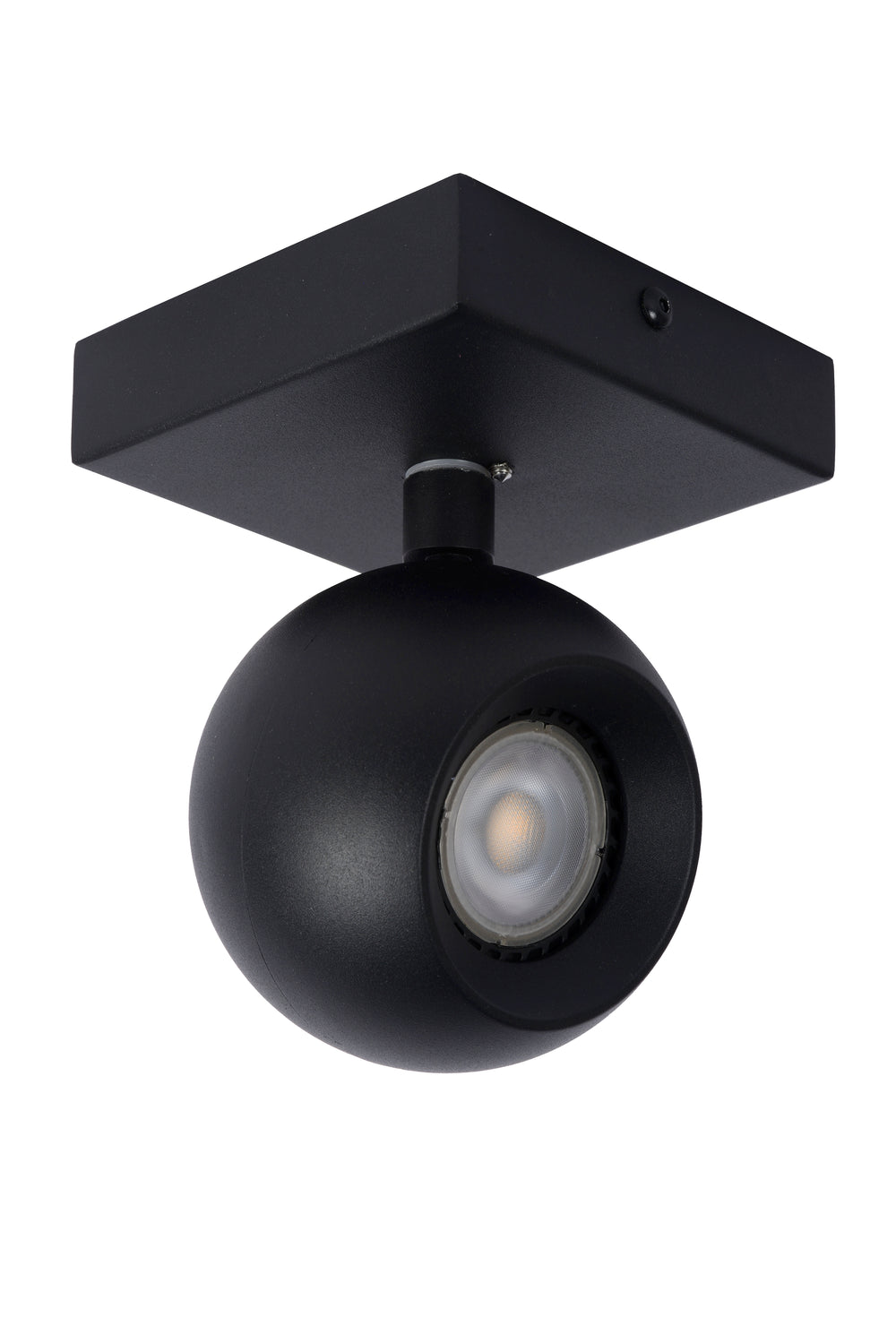 Lucide FAVORI foco de techo LED Negro, 1xGU10, 230V, IP20, regulable, ajustable 360° diseño moderno de metal