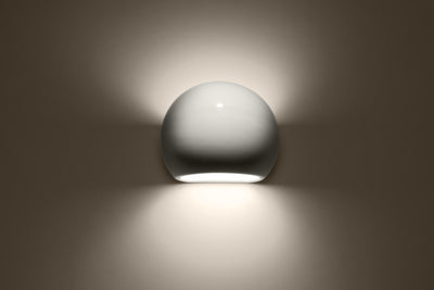 Lampada LED Sollux Lighting 50W globo in alluminio, IP20, 220-240V, 4000K, finitura oro opaco