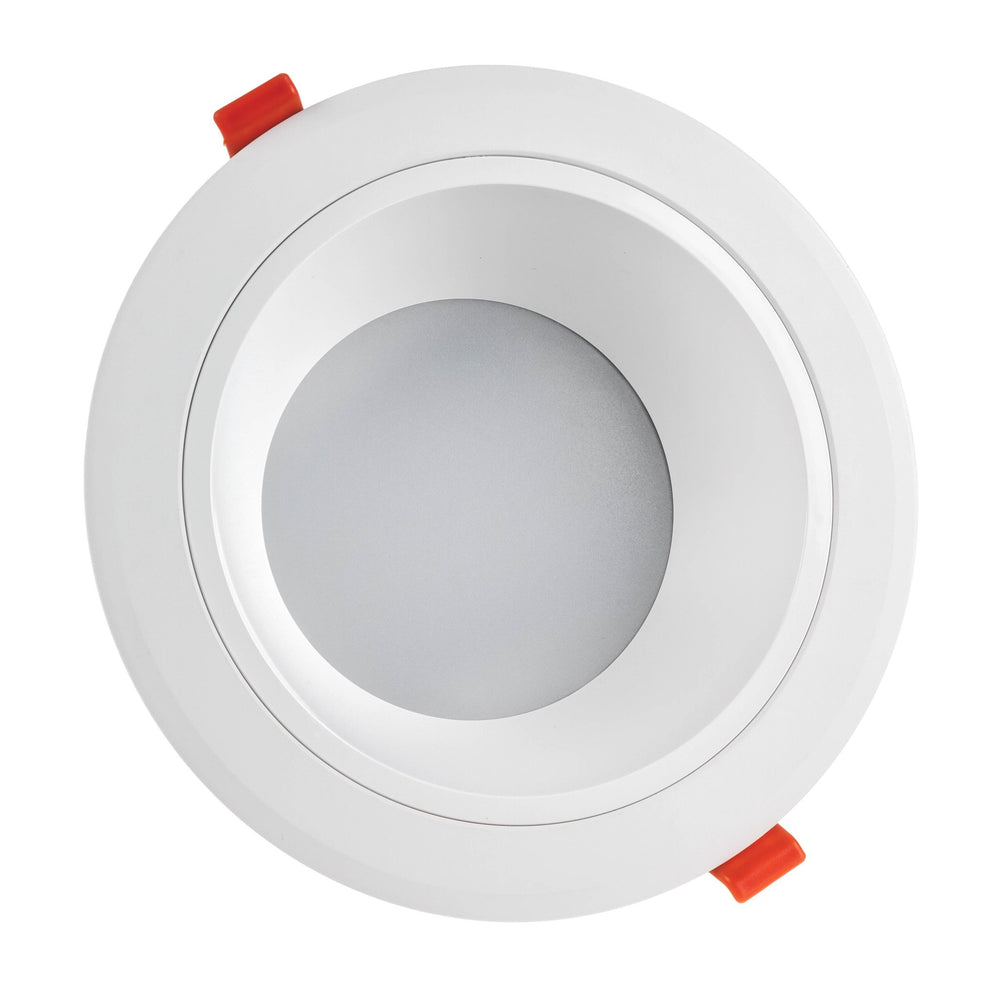 Spot encastré LED Spectrum 25W 230V 3000K blanc chaud 1875 lumens faisceau 90° IP20 Blanc 230mm