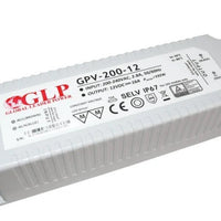 GLP 12V 192W 16A IP67 waterdichte LED-voedingsadapter