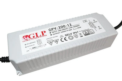 GLP 12V 192W 16A IP67 waterdichte LED-voedingsadapter