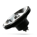 LED GU10 AR111 - 10W - 3000K warm wit licht - 20° lichtspreiding - Zwart