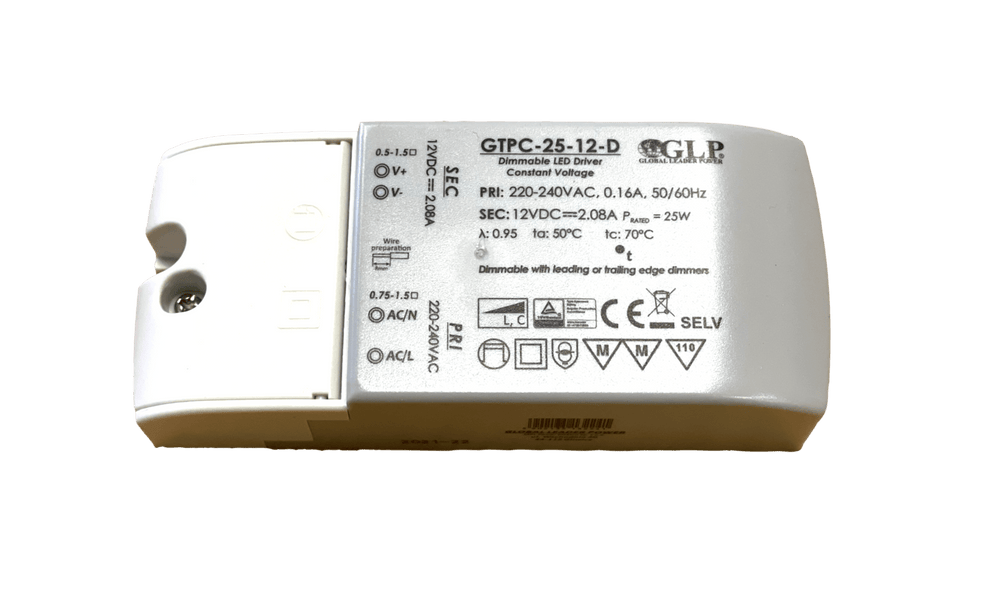 led voedingsadapter dimbare 12V 25W 2.08A geschikt voor 12V led-verlichting