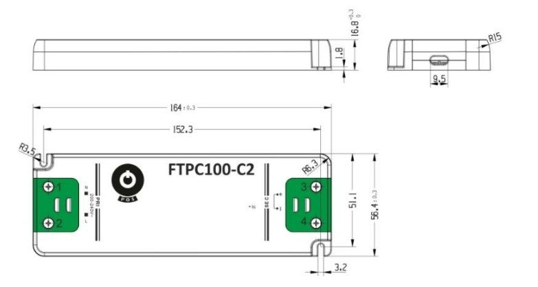 GLP LED-nätaggregat 24V 100W 4.17A IP20 driver CE RoHS med pålitlig prestanda för inomhusbelysning