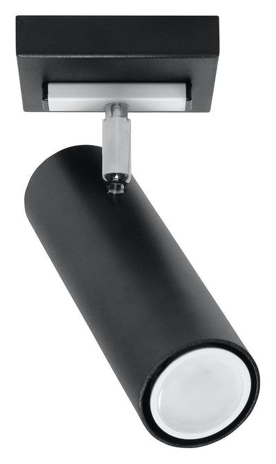 LED Plafondspot zwart zilver DIREZIONE - 1 x GU10 aansluiting