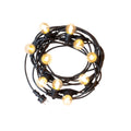 Prikkabel lichtslinger 10m - 10x E27 fittingen - LED lampen optioneel