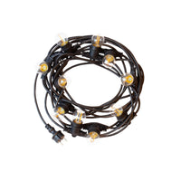 Prikkabel lichtslinger 10m - 10x E27 fittingen - LED lampen optioneel