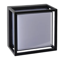 Aplique de pared LED Lucide SINGA interior exterior 10W 3000K IP54 Aluminio fundido negro diseño moderno