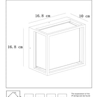 Aplique de pared LED Lucide SINGA interior exterior 10W 3000K IP54 Aluminio fundido negro diseño moderno