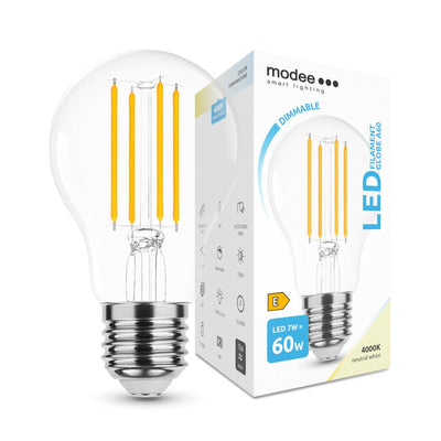 OP=OP LED Filament lamp dimbaar - E27 A60 8W - 4000K helder wit licht