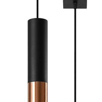 LED Hanglamp zwart koper LOOPEZ - 1 x GU10 aansluiting