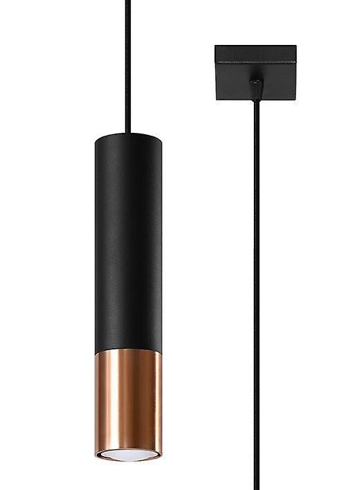 LED Hanglamp zwart koper LOOPEZ - 1 x GU10 aansluiting