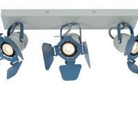 Lucide picto 3xGU10 blauwe LED plafondspot voor kinderkamer