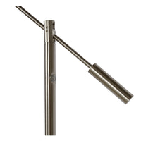Lucide ANSELMO LED leesvloerlamp, dimbaar 9W 3000K, 100-240V, IP20, metaal, satijnnikkelafwerking