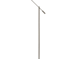 Lucide ANSELMO LED leesvloerlamp, dimbaar 9W 3000K, 100-240V, IP20, metaal, satijnnikkelafwerking