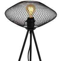 Lampada da tavolo Lucide mesh nero 30cm 1xE27 LED 220-240V
