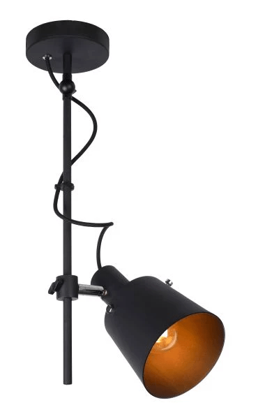 Lucide Quinny zwart E27 LED plafondspot, IP20, 220-240V, 50W max