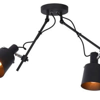 Lucide QUINNY plafondspot 2xE27 zwart LED lamp 220-240V