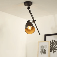 Lucide Quinny zwart E27 LED plafondspot, IP20, 220-240V, 50W max