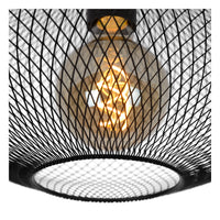 Lucide MESH loftlampe Ø45cm, E27 fatning, 220-240V, maks. 40W, metal mat sort, IP20 moderne design