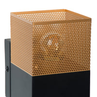 Lucide RENATE væglampe, 1xE27 fatning, maks. 40W, metal, mat sort og guld, 220-240V, IP20