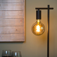 Lucide LEANNE tafellamp, E27 fitting, 40W max, 220-240V, IP20, modern mat Zwart metaal, 52cm hoogte