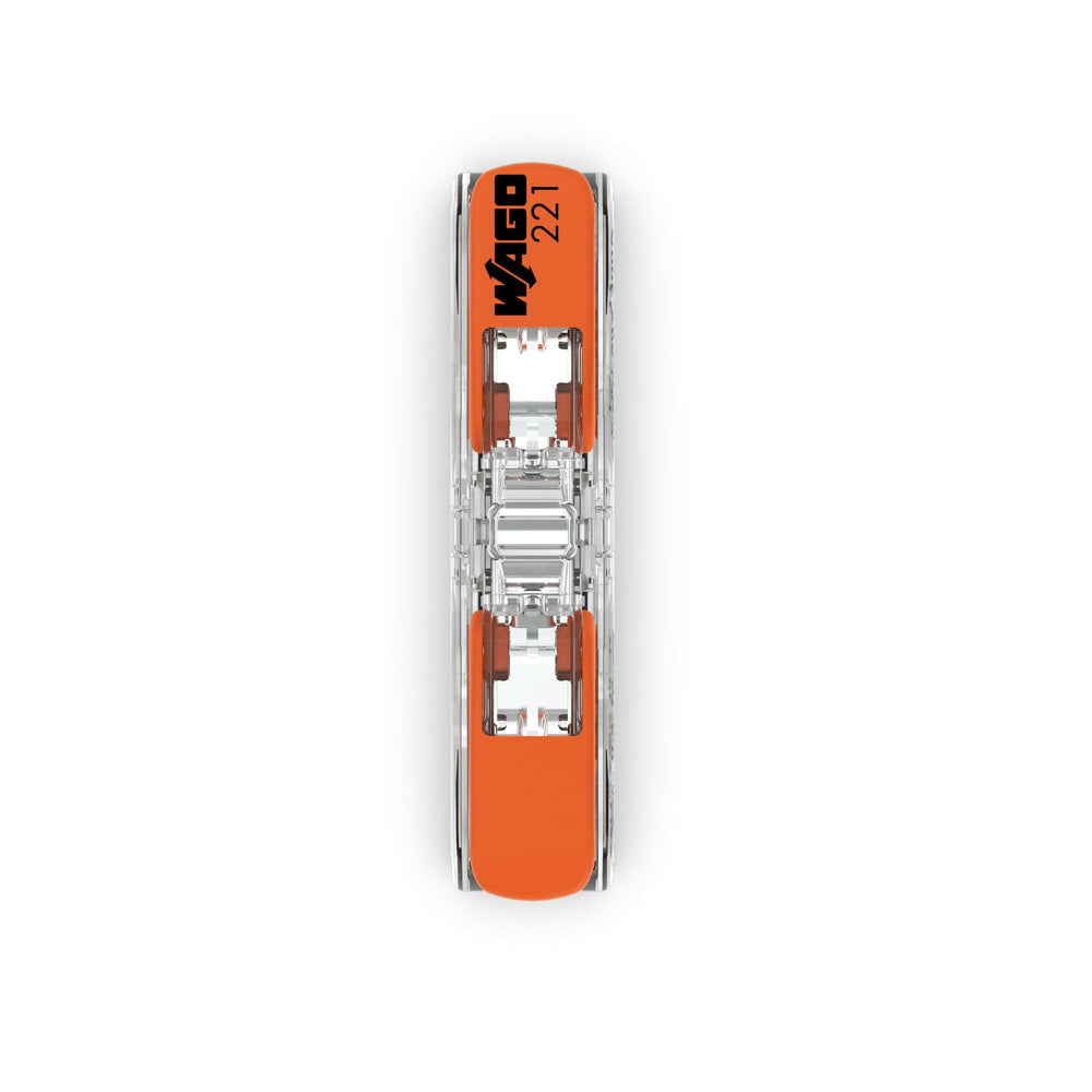 WAGO genomföringsklämma 2-polig 4mm² IP20 CE-certifierad 221-2411 - 12 stycken
