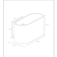 Lampada da parete Lucide XERA, design ovale moderno, 1xG9, luce verso l’alto e verso il basso, Alluminio Nero, IP20