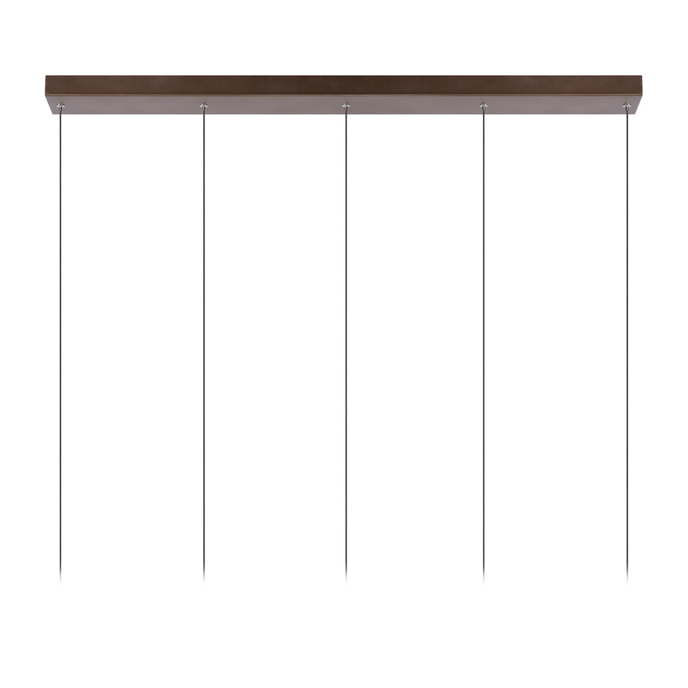 Lucide MARGARY Suspension LED, dimmable 5x4.2W 2700K 230V, aluminium finition café, hauteur réglable moderne