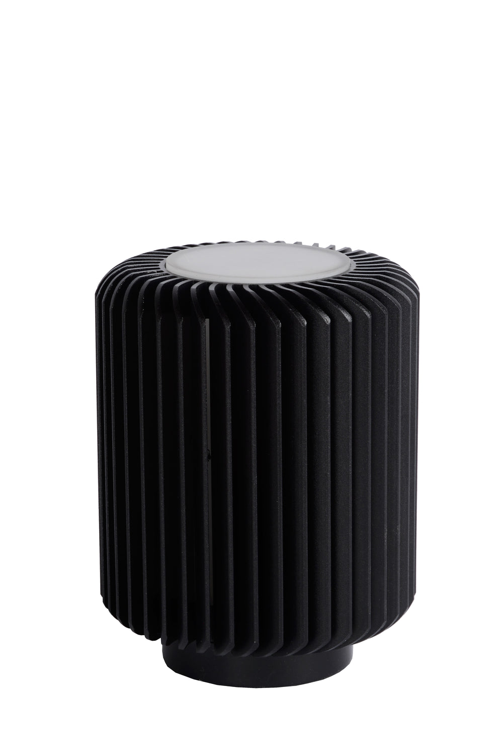 Lampe de table LED Lucide Turbin 5W 3000K IP20 design cylindre en métal Noir style moderne