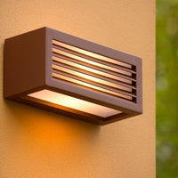 Lucide DIMO applique da esterno Antracite, attacco E27, IP54, corpo in alluminio, 220-240V, design moderno a scatola