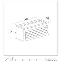 Lucide DIMO applique da esterno Antracite, attacco E27, IP54, corpo in alluminio, 220-240V, design moderno a scatola
