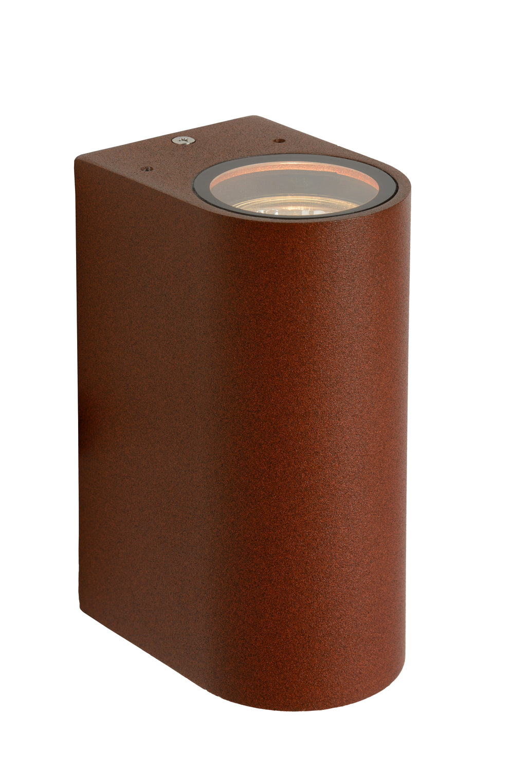Lucide BOOGY wandlamp binnen buiten 2xGU10 IP44 Roestkleurig aluminium modern up down verlichting