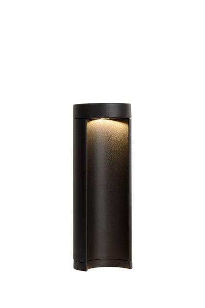 Lucide COMBO LED have-sokkel lampe, 9W 3000K, IP54 Sort aluminium, 250mm moderne udendørs pullert