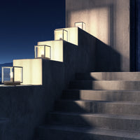 Lucide CLAIRE LED sockellampa 1xE27 IP54 Antracit utomhus kuboid aluminium 220-240V modern trädgårdsbelysning