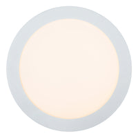Lucide BRICE plafón LED para baño, regulable 15W 3000K, IP44 redondo 24cm Blanco diseño moderno