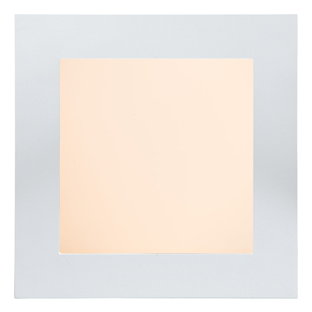 Lucide BRICE LED Badezimmer-Deckenleuchte, dimmbar 15W 3000K, IP44, quadratisch Mattweiß