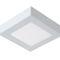 Lucide BRICE LED Badezimmer-Deckenleuchte, dimmbar 15W 3000K, IP44, quadratisch Mattweiß