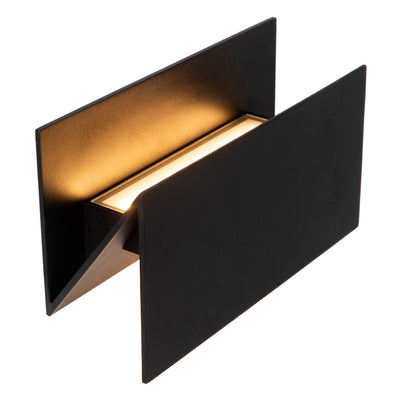 Lucide SWINDON LED væglampe 16W 2700K IP54 Sort udendørs indendørs aluminium moderne design
