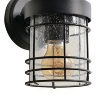 Lucide KEPPEL applique da parete interno esterno attacco E27 IP44 Metallo Nero Opaco 220-240V 60W