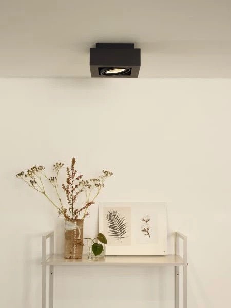 Foco de techo LED Lucide Zefix gu10 2200K-3000K negro ajustable a cálido